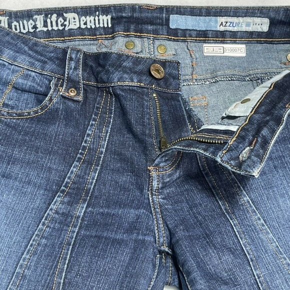 SOLD! AZZURE JEAN LOVE LIFE DENIM Jeans 5 Pocket Womens Size 27 - Picture 6 of 8